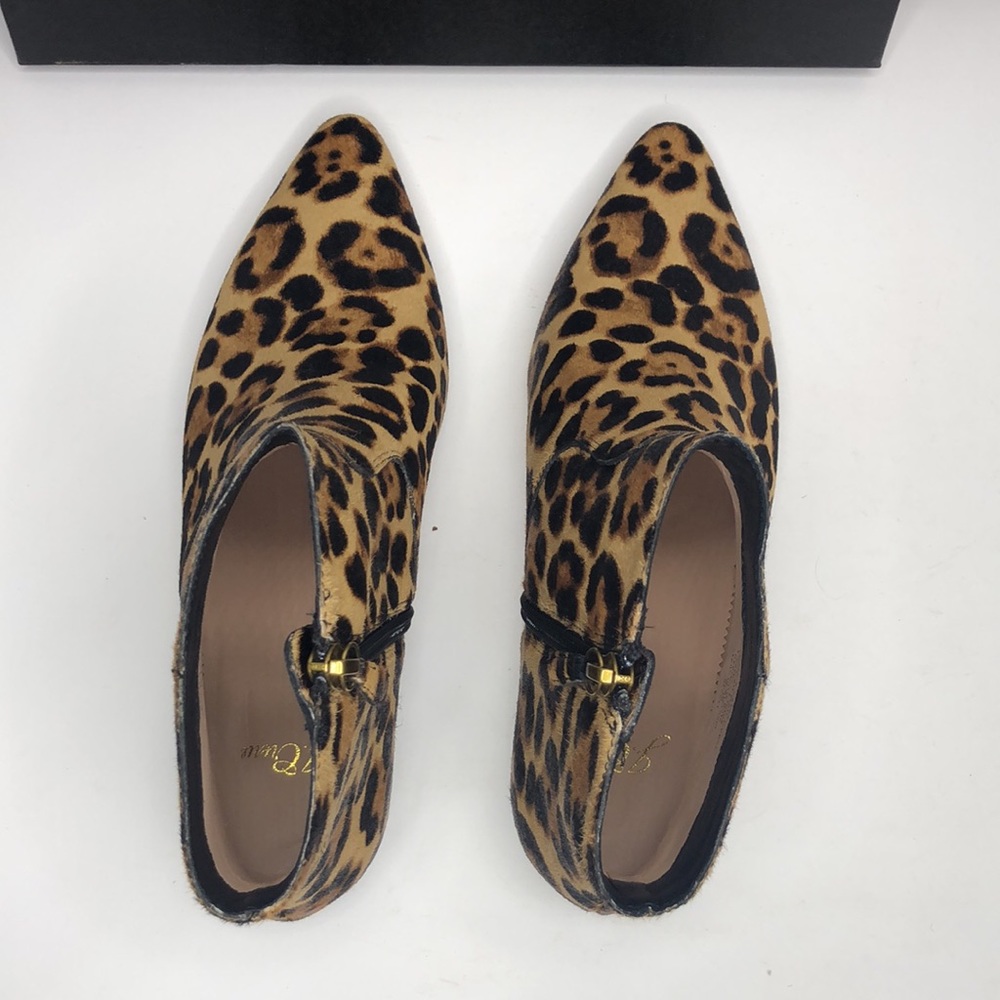 J. Crew Pointy-Toe Booties in Leopard Calf Hair - Size 7 - Picture 8 of 9